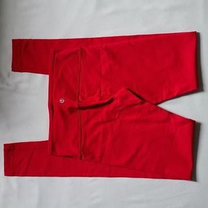 Lululemon Wunder Under Pant, Red, Size 4